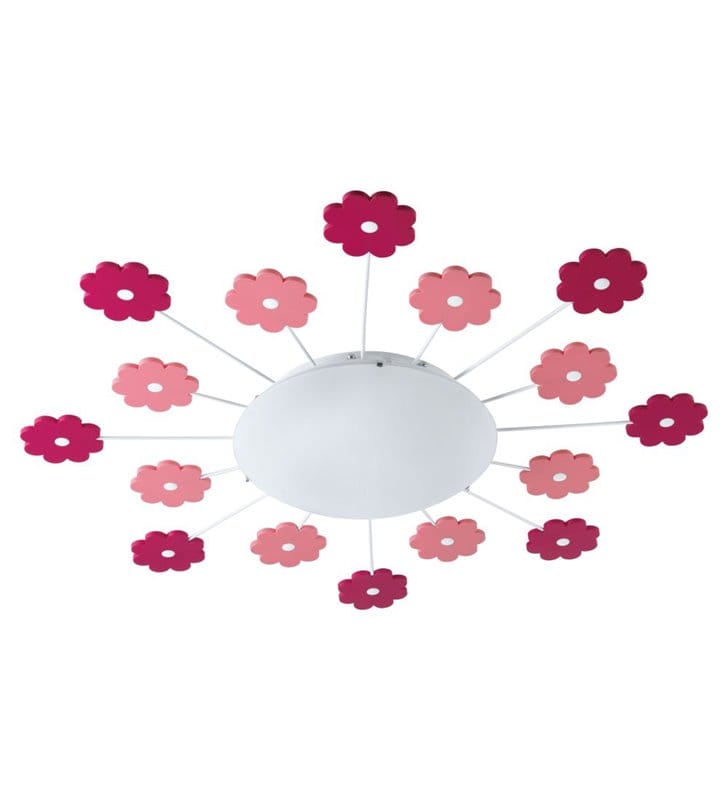 Lampa sufitowa Viki1 z różowymi kwiatuszkami