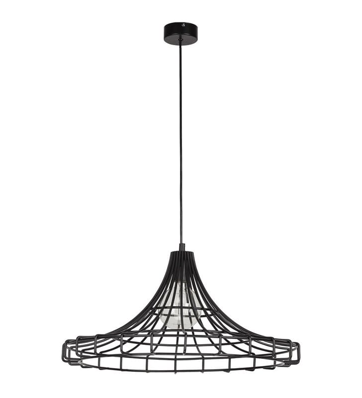 Czarna lampa wisząca Wire z drutu nad stół nowoczesna Nowodvorski - DOSTĘPNA OD RĘKI