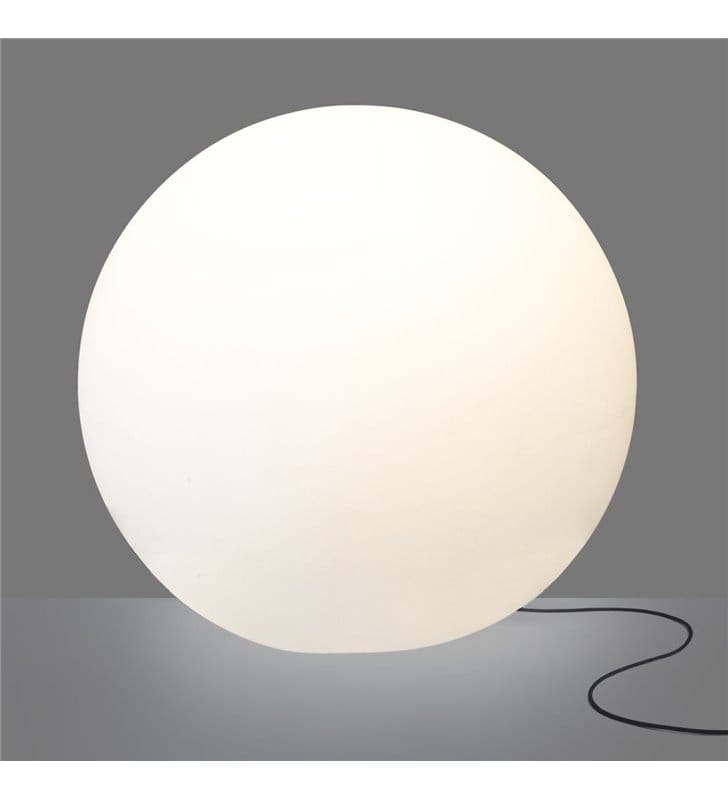 Bardzo duża zewnętrzna dekoracyjna lampa Cumulus 80cm lampa ogrodowa biała kula ball IP44