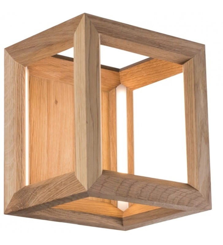 Drewniany kinkiet Kago LED minimalistyczny