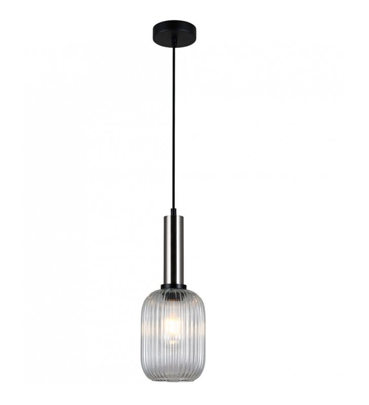 Pojedyncza szklana lampa wisząca Antiola styl nowoczesny Italux