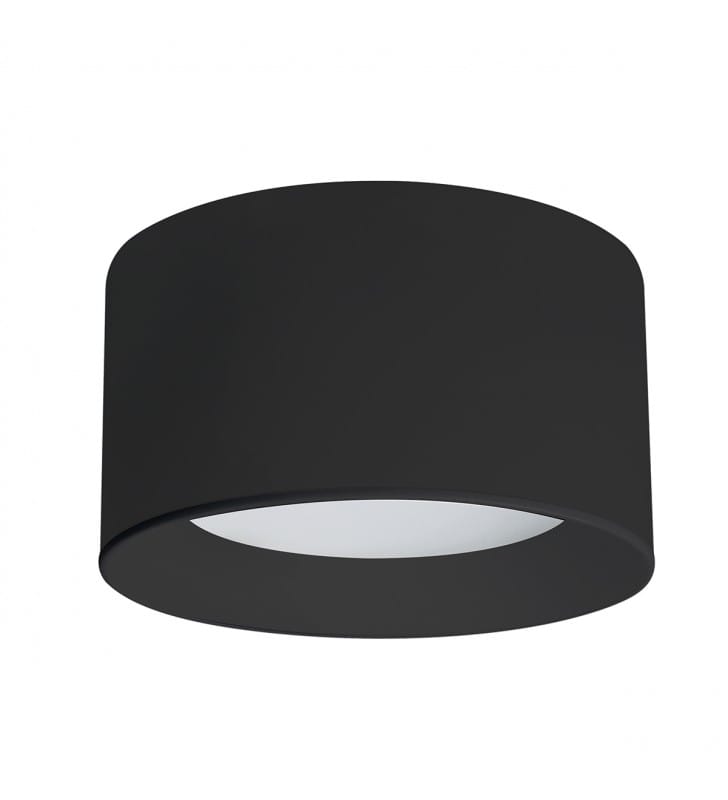 Czarny plafon łazienkowy Sirius LED 15cm okrągły mały IP44 barwa światła regulowana 3000K/4000K