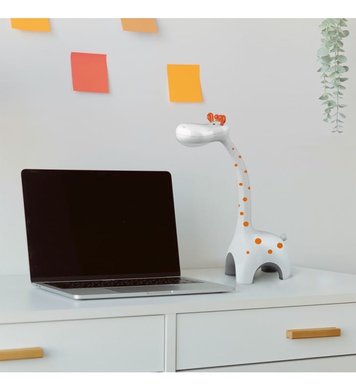 Lampka biurkowa z funkcją nocnego światła LED Żyrafa elastyczne ramię zmiana barwy światła dziecięca