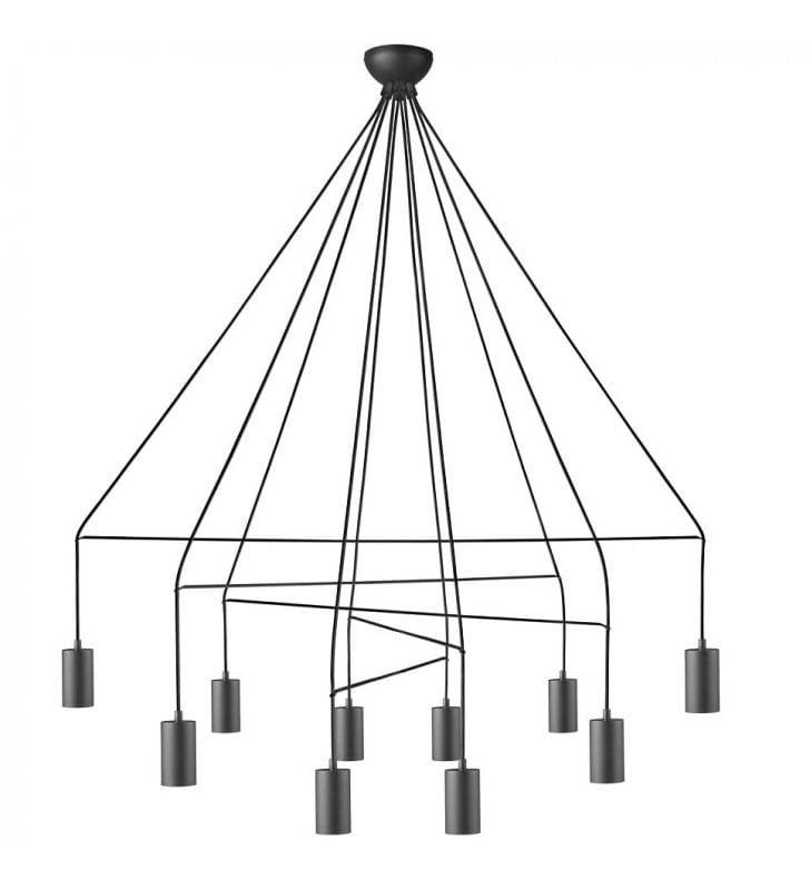 Czarna nowoczesna lampa wisząca Imbria loftowa z metalu Nowodvorski