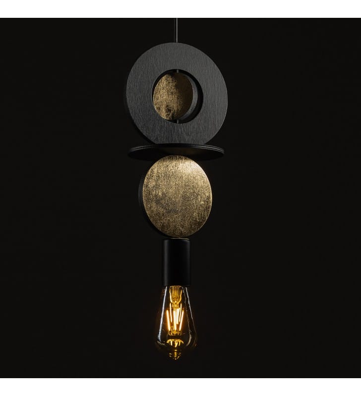 Lampa wisząca Drops dekoracyjna drewniana w stylu boho do salonu sypialni Nowodvorski