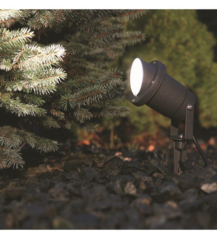 Lampa ogrodowa Bush podświetlająca ze szpikulcem grafitowa Nowodvorski - DOSTĘPNA OD RĘKI