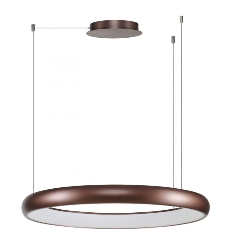 Duża obręcz lampa wisząca Antonio LED 81cm pilot długi zwis Azzardo