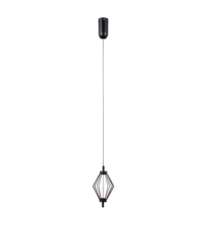 Pojedyncza lampa wisząca Sevil LED czarna metal Italux Pojedyncza lampa wisząca Sevil LED czarna metal Italux