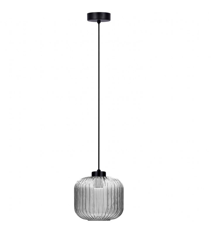 Pojedyncza lampa wisząca ze szkła Campo ozdobny klosz do salonu sypialni 1xE27 Pojedyncza lampa wisząca ze szkła Campo ozdobny klosz do salonu sypialni 1xE27